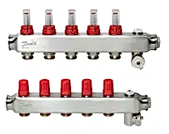 Danfoss 5’li Paslanmaz Çelik Kollektör Seti
